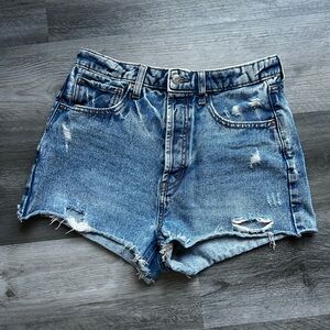Distressed Denim Women's Shorts